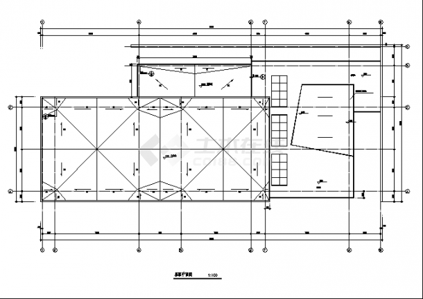 无锡三套超市综合楼建筑设计施工cad图纸（含设计说明）-图二
