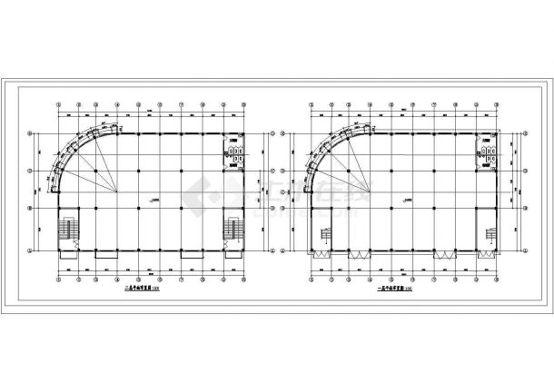 厂房设计_某砖混结构二层工业厂房设计cad建筑施工图（甲级院设计）-图二