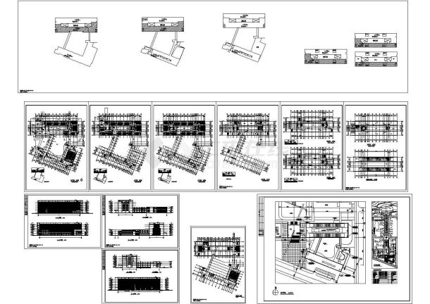 长96米 宽56米 6层69568平米农大社科及教室综合楼建筑施工图 -图二