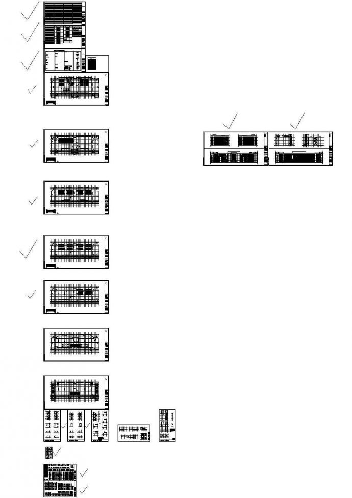 5层钢混框架结构大学图书馆设计建筑结构施工图纸_图1