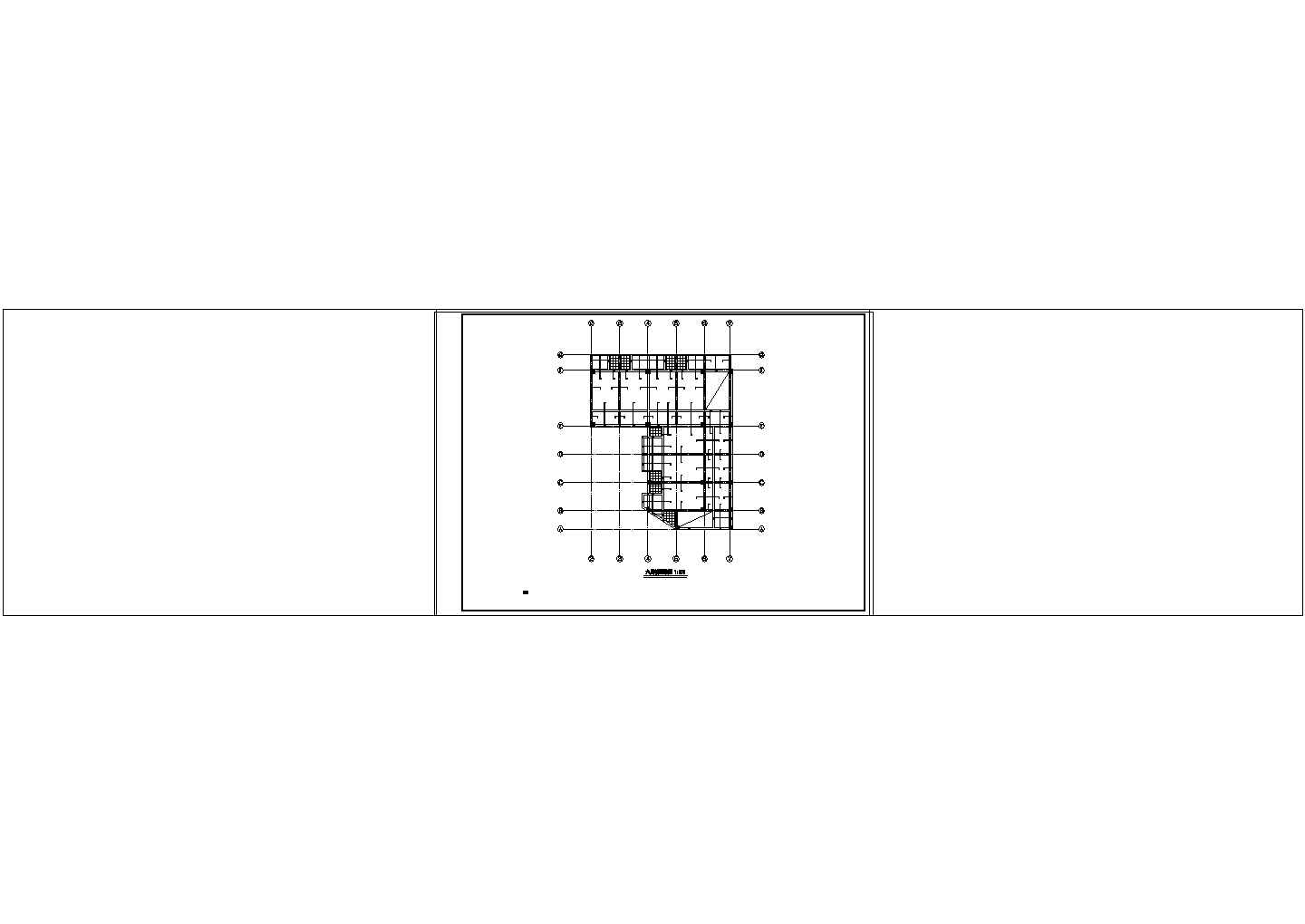 天津某六层框架结构中学教学楼建筑设计cad施工图纸