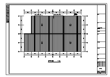 某单层钢结构立丰石业厂房结构施工cad详图_图1