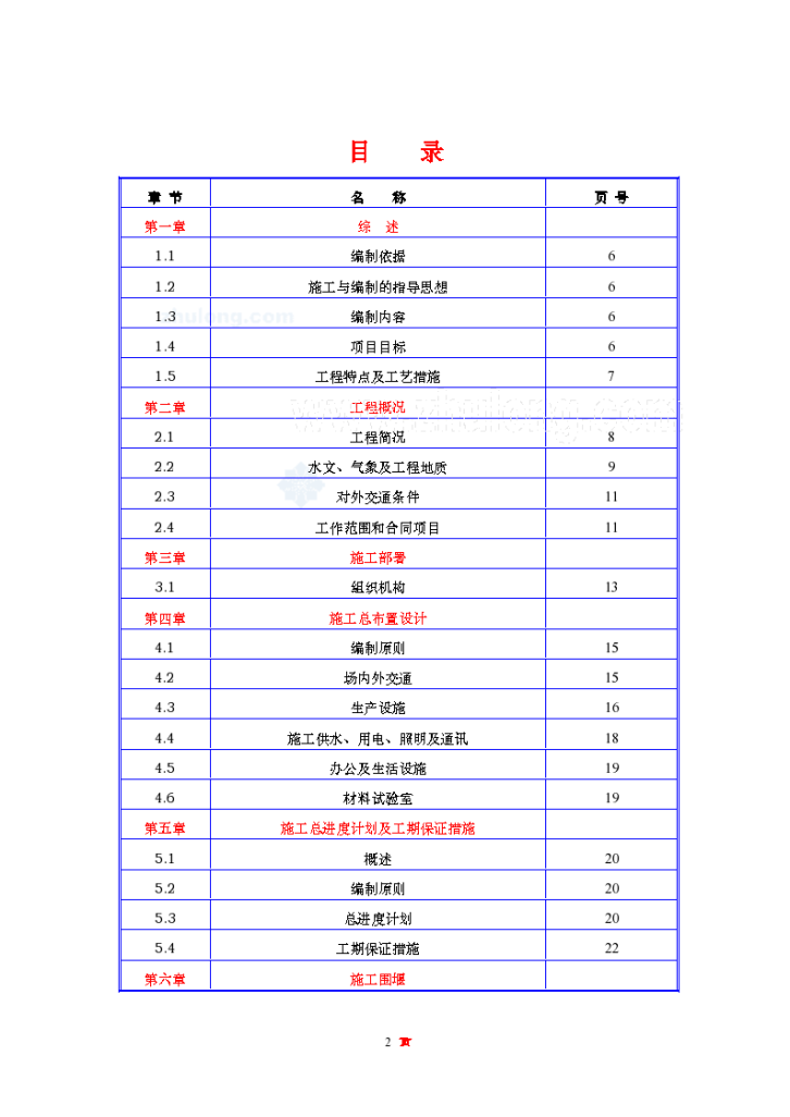 南水北调某挡洪闸及引河工程 施工组织设计-图二