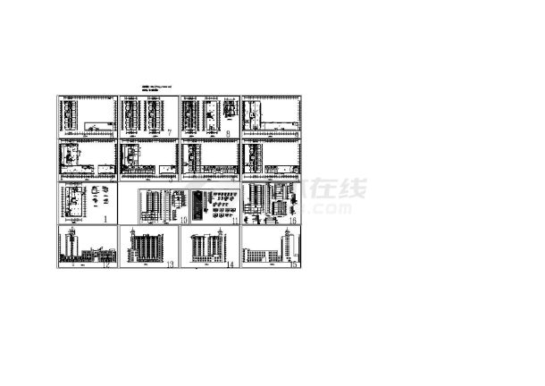 长88.68米 宽49.04米 -1+12层酒店建筑施工图-图一