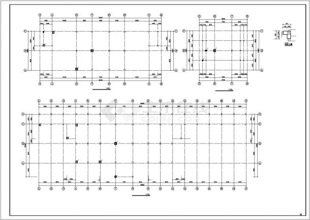 杭州某高尔夫球场1600平米2层框架结构休闲会所结构设计CAD图纸-图一