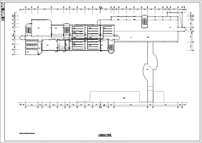 某1万多平方米地下一层地上五层教学楼电气设计cad全套施工图纸（含设计说明，含强弱电设计）_图1