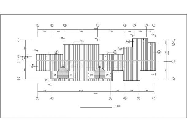 渭南市崇业路某居住区6层砖混住宅楼全套建筑设计CAD施工图-图一