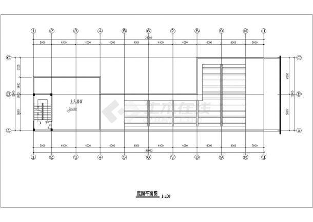 六层商业建筑详细设计施工全套建筑平立面CAD图纸-图一