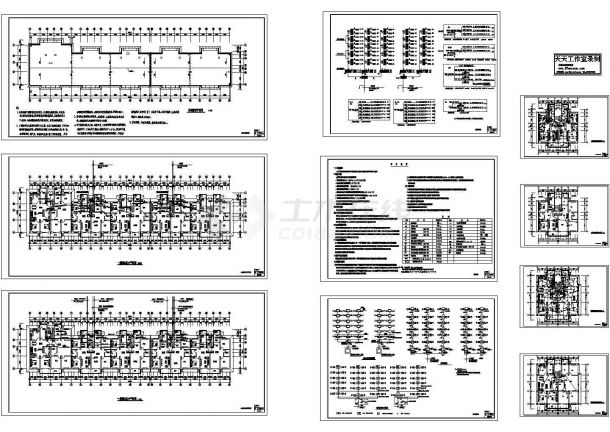 六层住宅电气施工图CAD版-图一