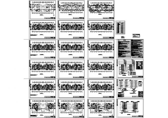 六层住宅电气全套施工图纸CAD版_图1