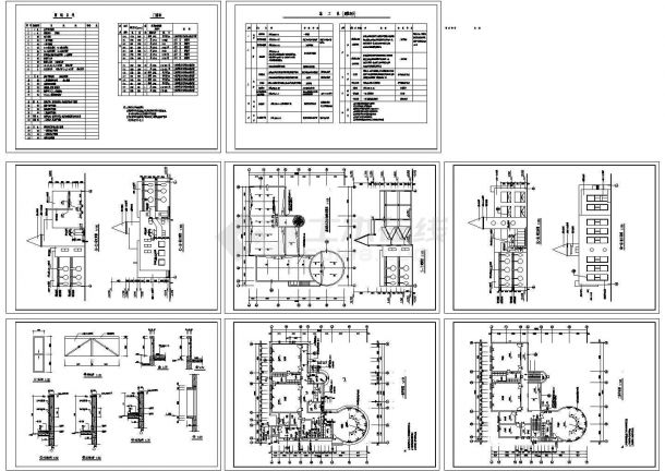 798平方米2层幼儿园教学楼建筑设计施工cad图纸，共八张-图二