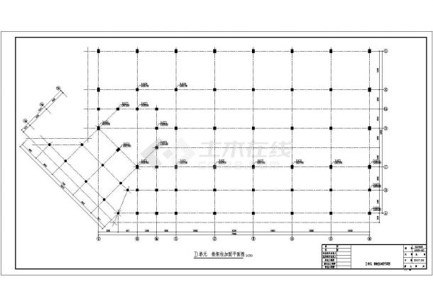 某火车站站房加固改造设计cad全套结构施工图（含设计说明）-图二