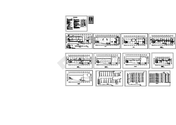 高层办公楼采暖通风系统设计施工图（高地区散热器供暖）CAD版-图二