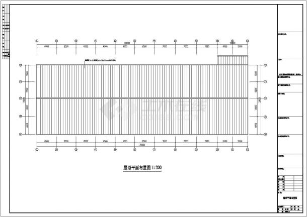 安徽某钢结构工程厂房CAD-图二