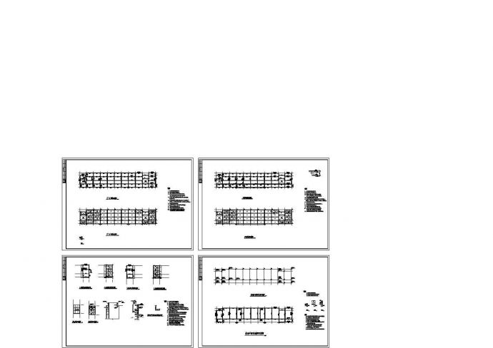 某四层框架结构中学教学楼建筑图纸CAD版_图1