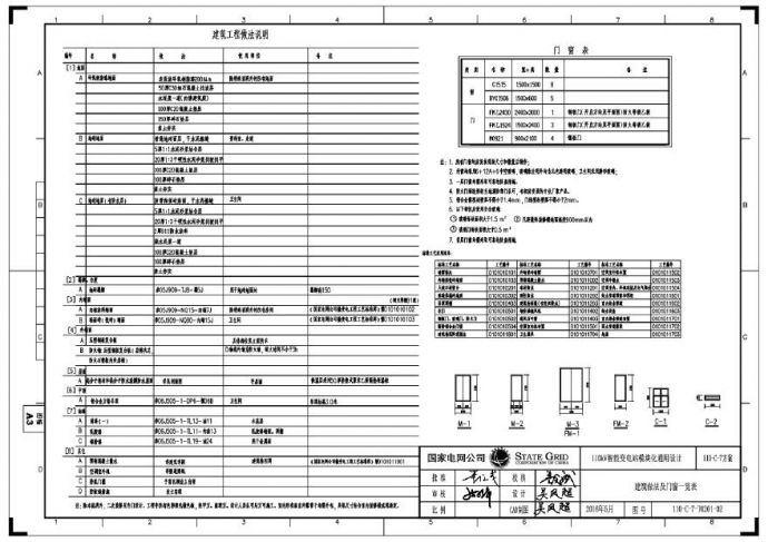 110-C-7-T0201-02 建筑做法及门窗一览表.pdf_图1