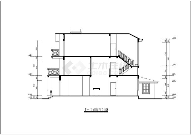 某别墅方案详细设计施工全套建筑平立面CAD图纸-图一