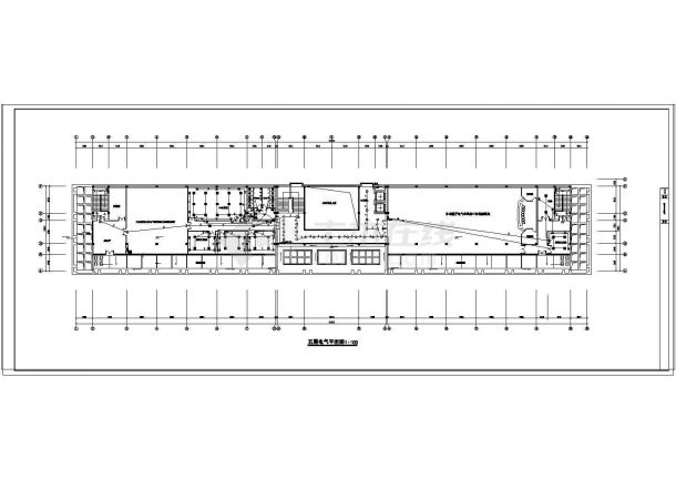 办公楼设计_浙江某8411平方米五层办公楼电气设计cad施工图纸（三类建筑）-图一