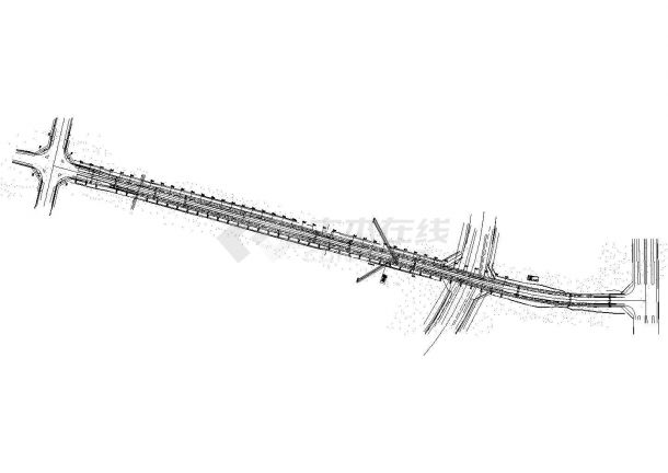 某市政道路给排水管线 系统平面图Cad设计图（绘图细致）-图一