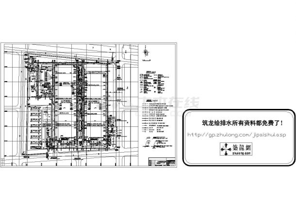 某工业厂房综合管线工程 施工图Cad设计图（绘图细致）-图二