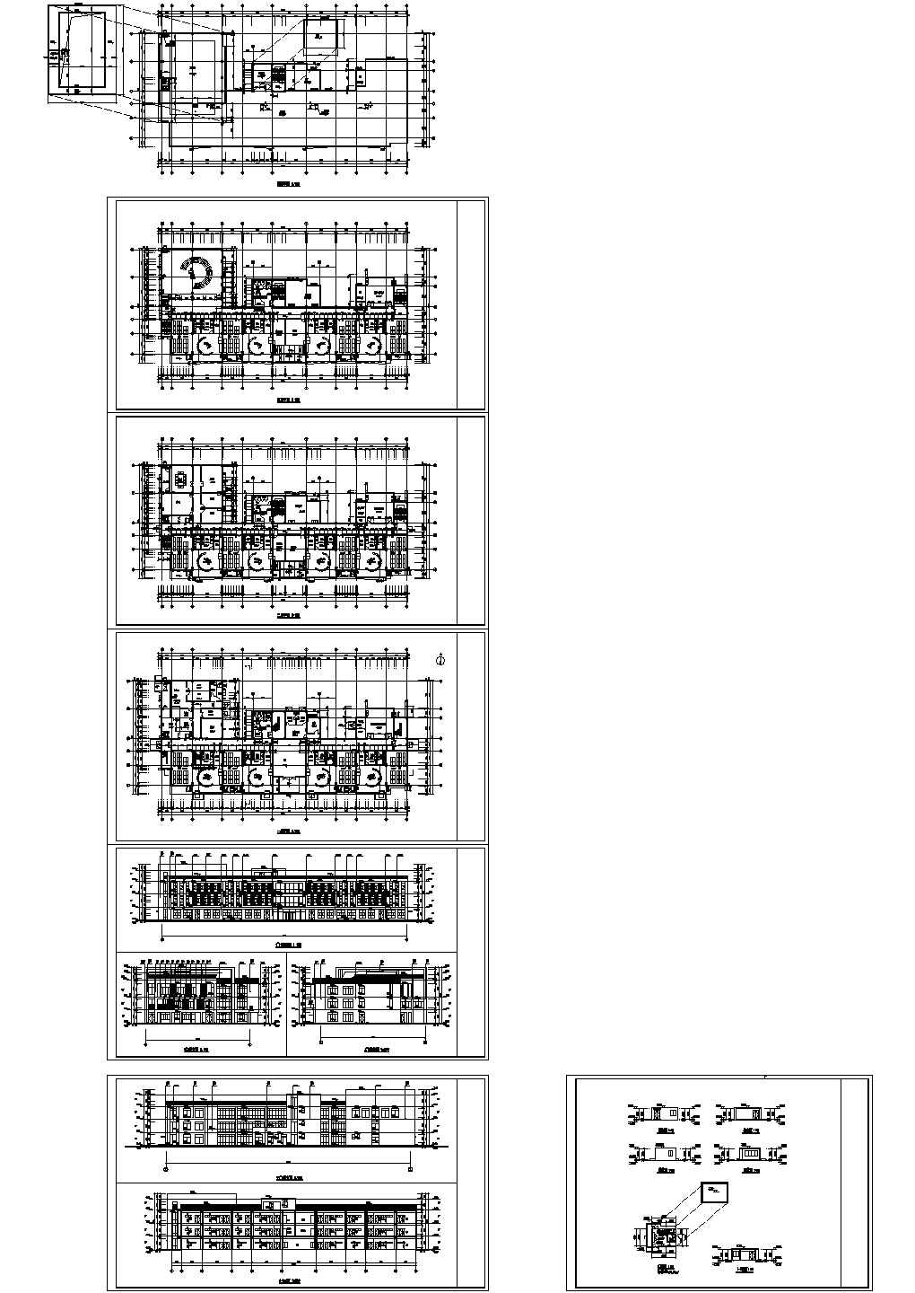 12班幼儿园建筑设计施工图纸(CAD+SU+效果图）