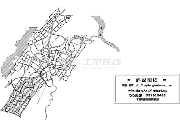 [重庆]1.2公里市政道路排水 施工全套图纸cad-图二