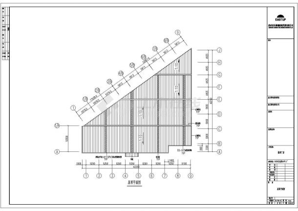 日升二厂厂房结构设计CAD图-图二