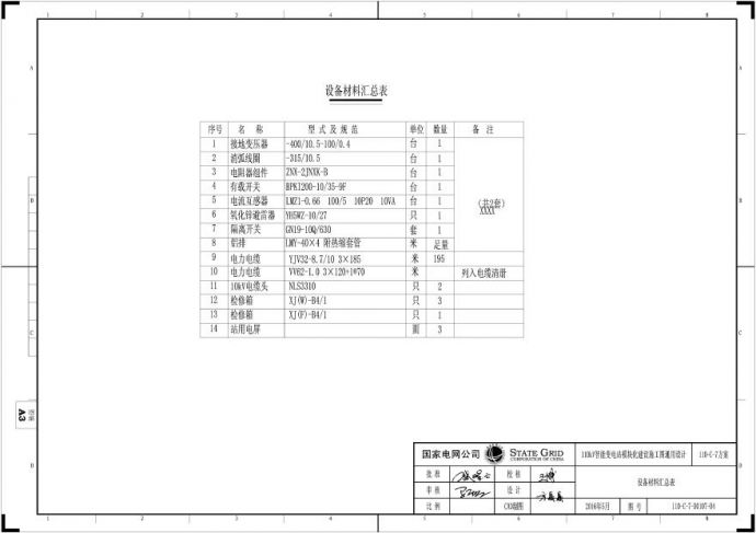 110-C-7-D0107-04 设备材料汇总表.pdf_图1
