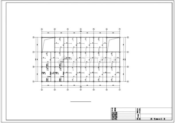 厂房设计_三层厂房建筑工程量计算实例（含cad施工图纸）-图二