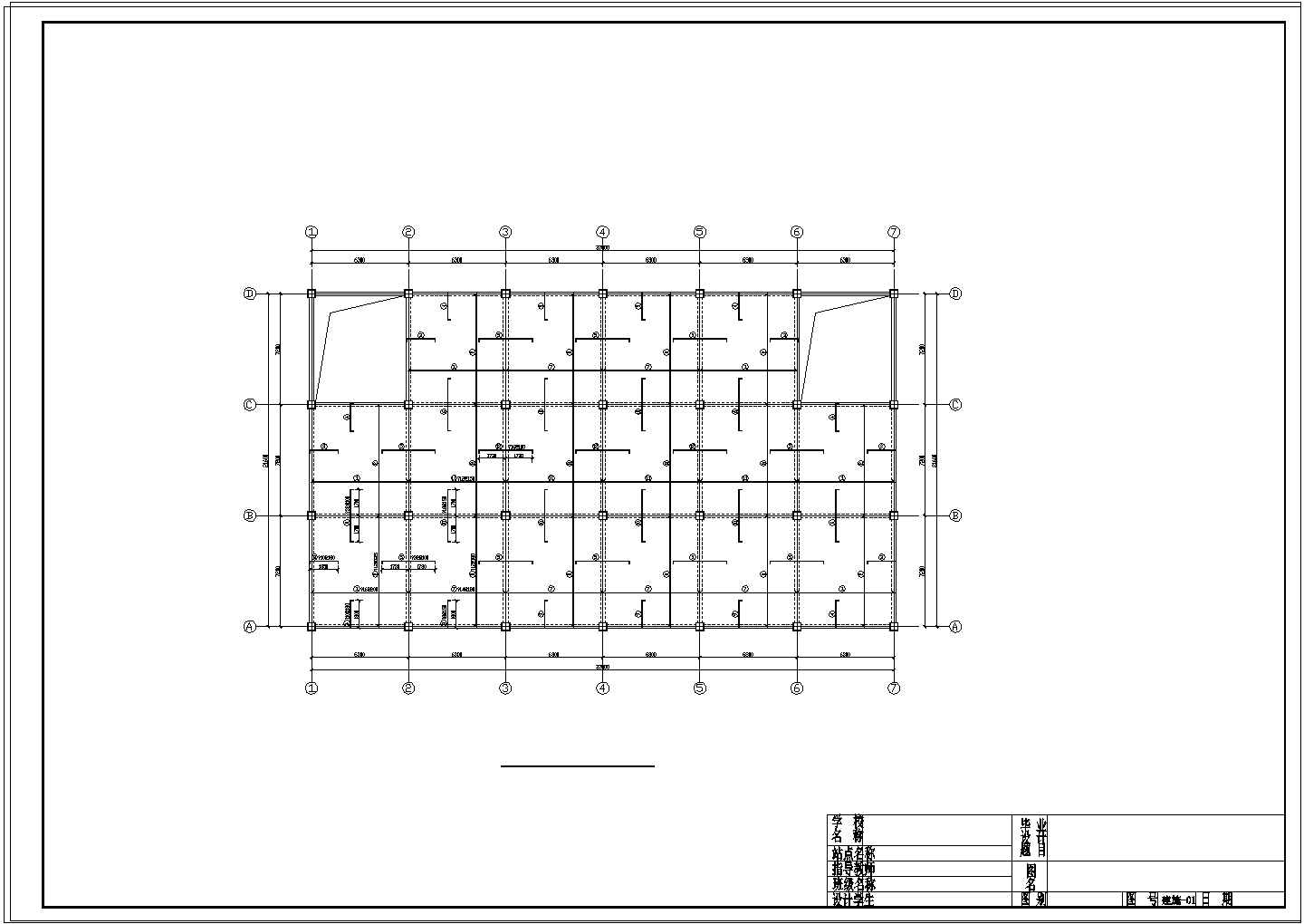 厂房设计_三层厂房建筑工程量计算实例（含cad施工图纸）