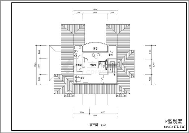 某大型别墅区详细设计施工全套建筑平立面CAD图纸-图二