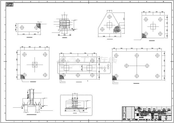 生物医药中间体项目生产车间结构设计CAD施工图-图二