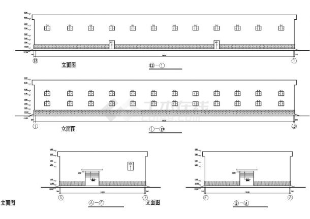 某二层全钢结构超市设计全套CAD图纸-图二