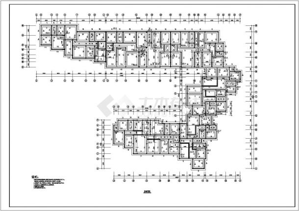 某多层砖混结构住宅施工图CAD-图二
