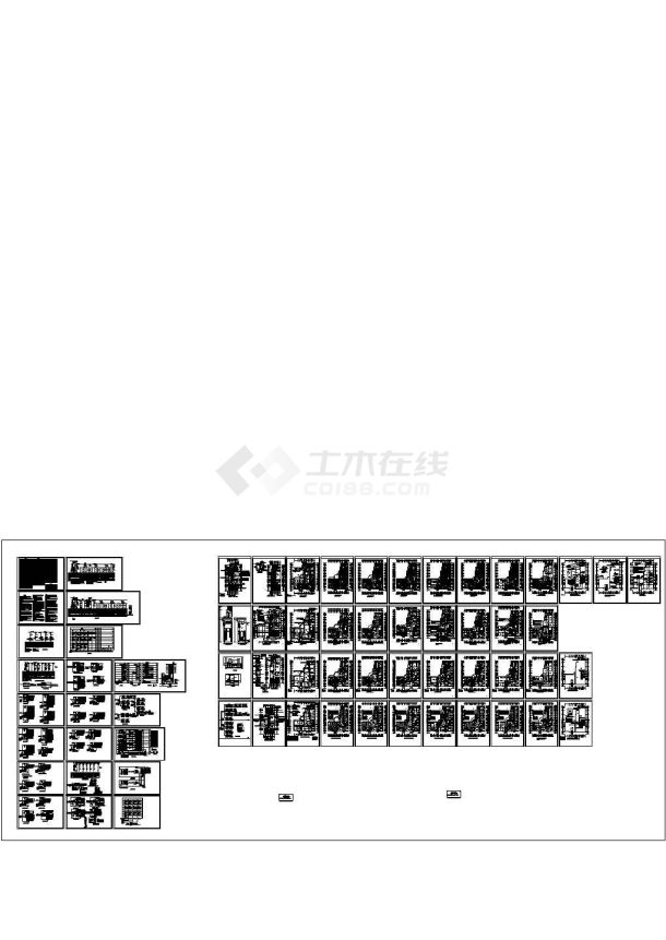 某地区医院综合高层建筑电气施工设计图67张-图一