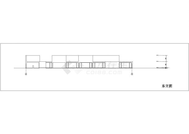 某现代化幼儿园2400平米2层框架结构教学楼平立剖面设计CAD图纸-图二