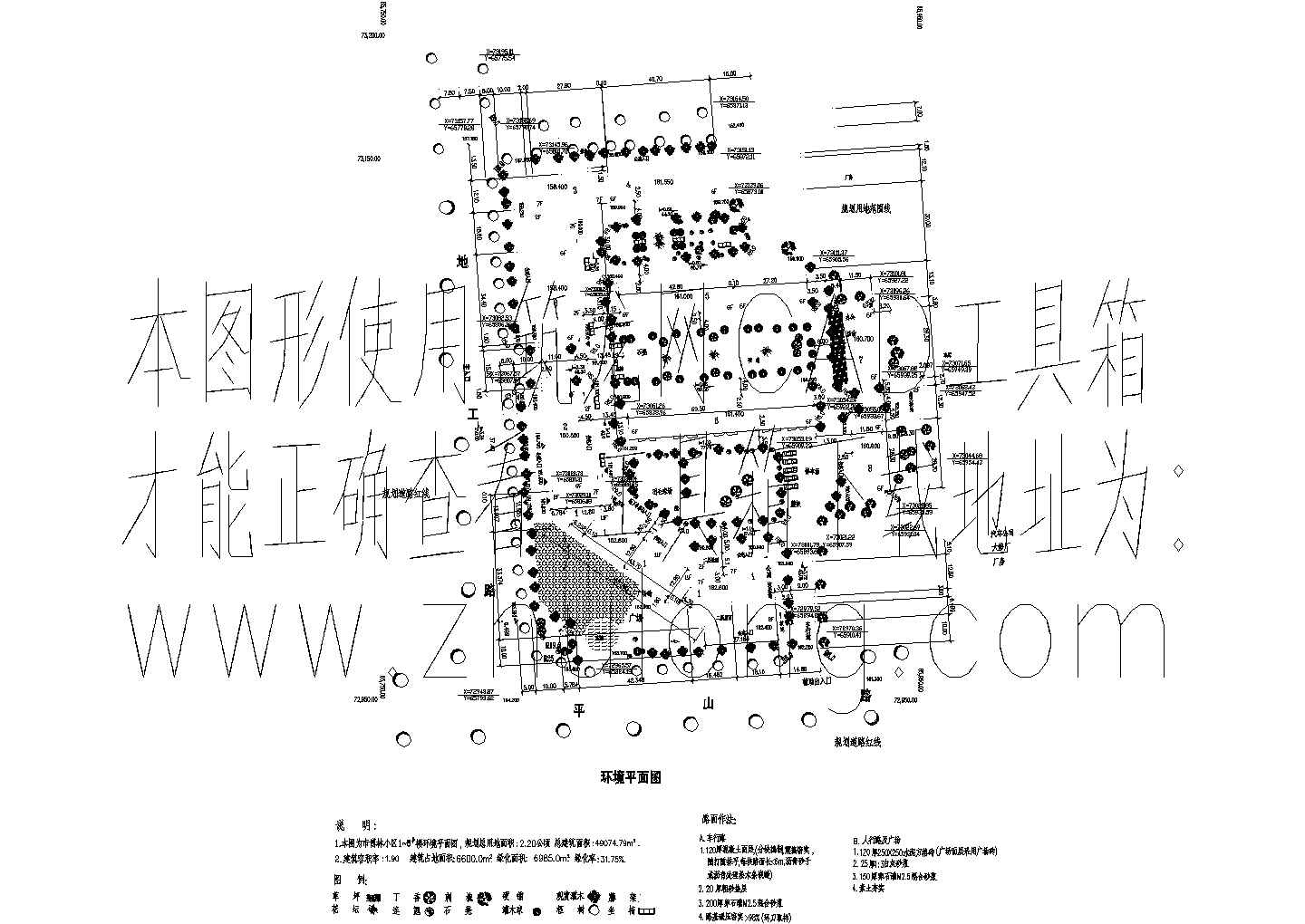 某小区环境设计总平面