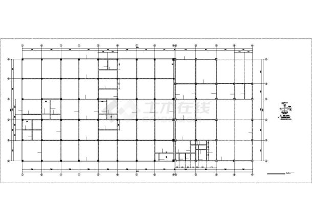贵阳市某汽车4S店3层框架结构展厅全套结构设计CAD图纸-图二