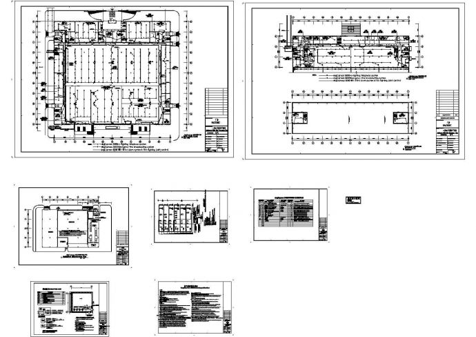 厂房设计_某二层厂房电气施工cad图(含消防设计)_图1
