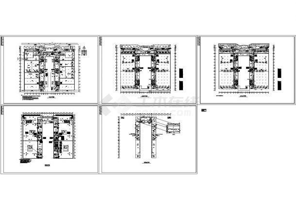 厂房设计_四层厂房电气施工cad图(含动力平面图)-图一