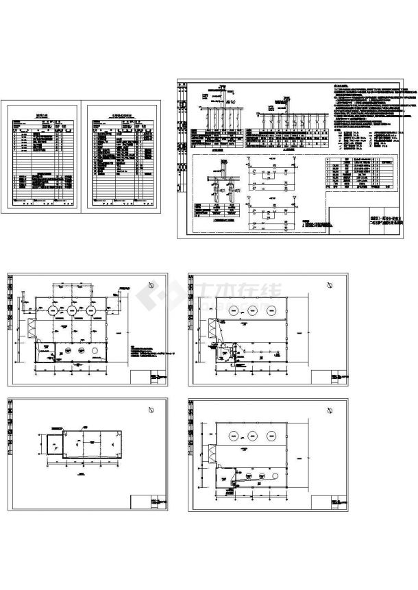 厂房设计_单层厂房车间电气施工cad图(含平面图)-图二