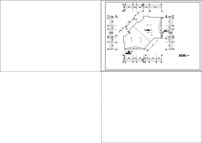 综合：长26.35米 宽23.9米 -1+4层蝶形防疫站建施设计CAD图纸_图1