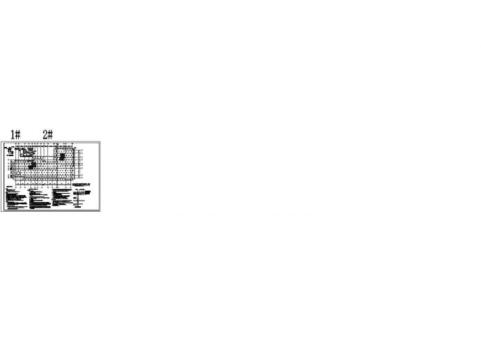 某工程CFG桩复合地基处理设计cad施工图纸（含设计说明）_图1