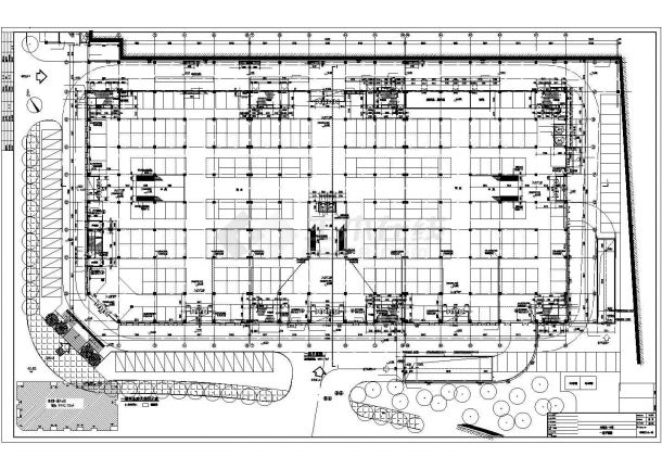 梧州市某5.4万平米五层现代风格商贸物流城全套建筑设计CAD图纸-图一