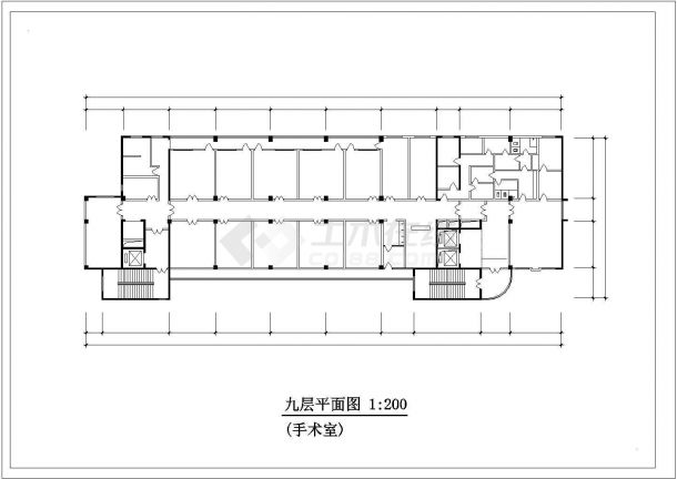 综合：长65.4米 宽36.4米 10层某医院综合楼建筑设计平面图纸-图一