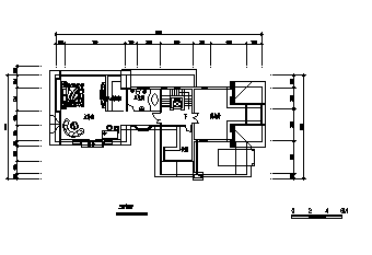 600平米三层欧美风格别墅建筑设计cad图(含三个户型设计图，共十五张)-图二