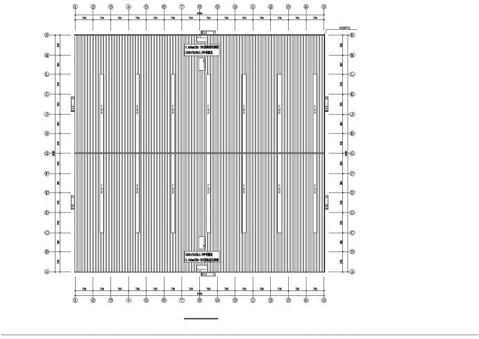  单层钢结构厂房建施结施工图（长105米 宽100米）_图1