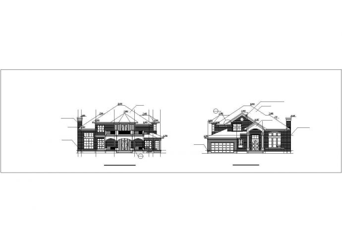 某现代经典商业住宅独栋别墅建筑方案全套设计施工CAD图纸_图1