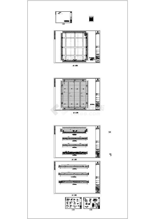 鹏康电机有限公司钢结构厂房CAD图-图一