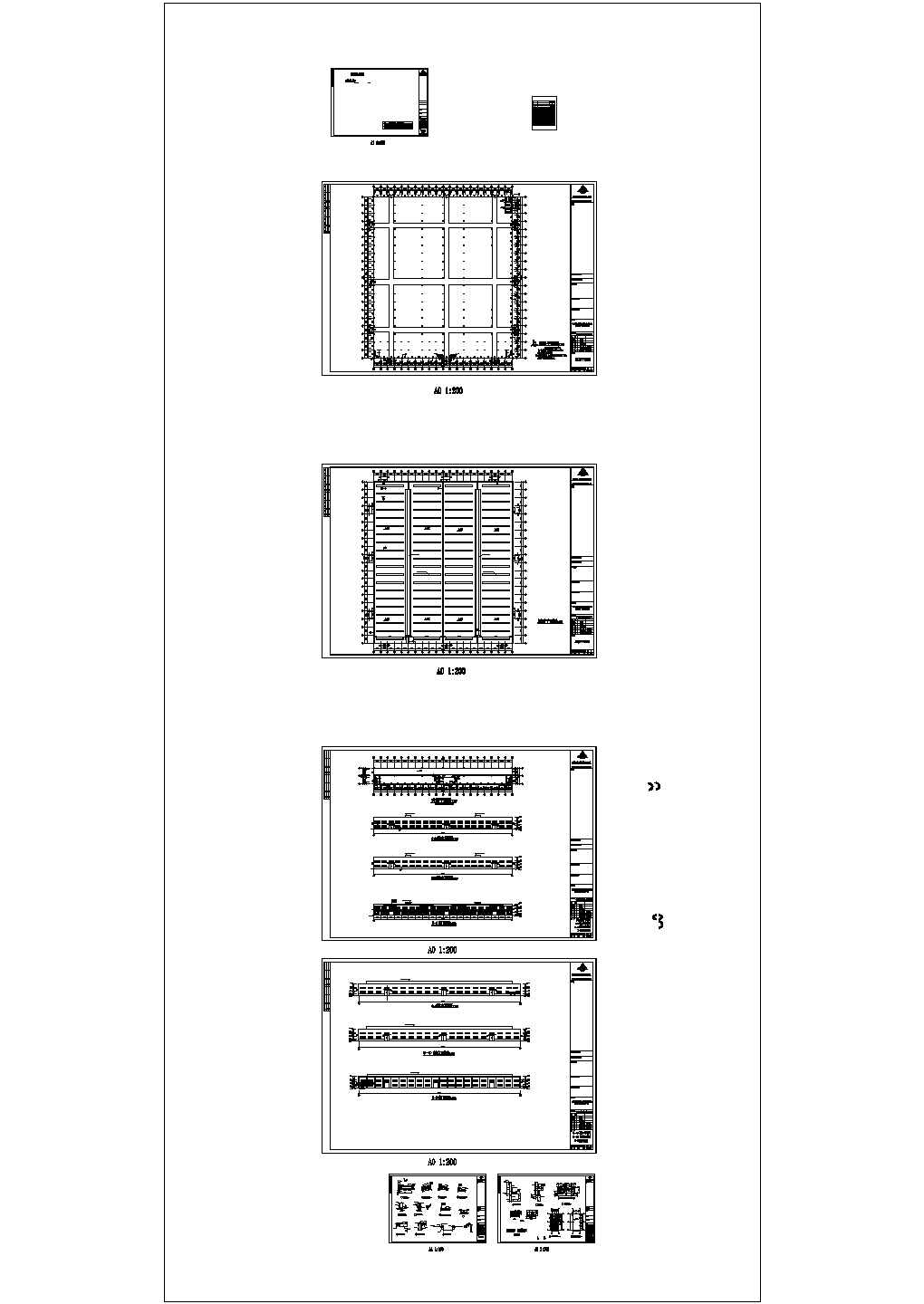 鹏康电机有限公司钢结构厂房CAD图